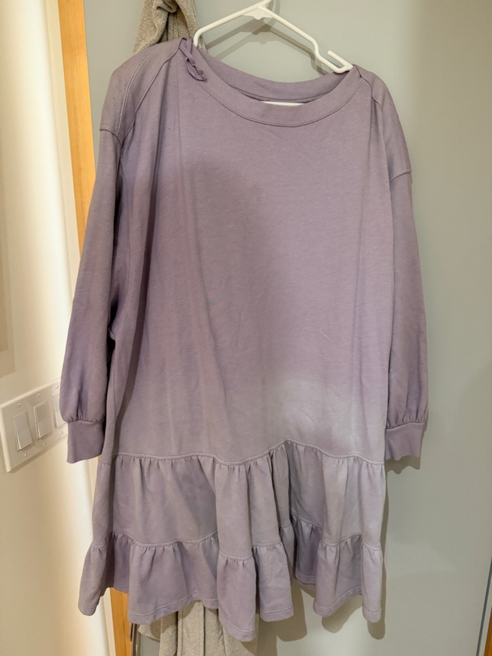 We The Free Lavender Tiered Casual Dress